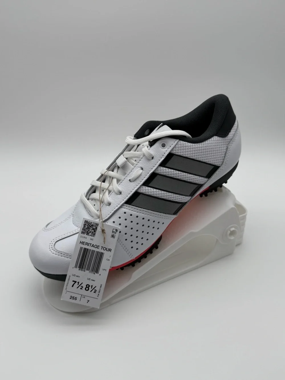 adidas Heritage Tour Cycling Shoes IE 1400 White Black M 7.5/W 8.5 - Picture 5 of 11